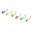 (tadpole shape) Appâts Pêche Glace 2-3cm, Leurres Durs 2