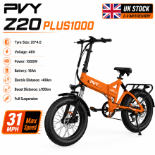 PVY Full Suspension 48V16.5AH 20inch Electric Bike