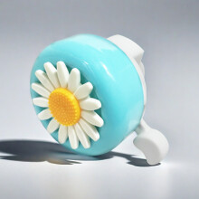(Blue White) Sonnette Vélo Légère - Design Fleur