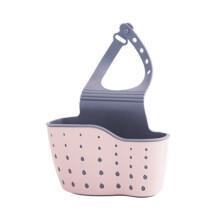 (Pink) Sac Rangement Évier Réglable avec Porte-Savon