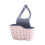 (Pink) Adjustable Kitchen Sink Hanging Bag with Soap Holder 1