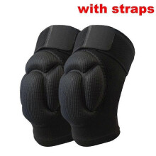 (L) 1 Pair/2Pcs Thickening Knee Pads Protection Sports Elastic Knee Protector Fitness Basketball Volleyball Anti Collision Pads