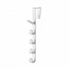 (White) 1pc Plastic Hook Cabinet Door Hanging Rack Gadgets Holders Desk Shelves Kitchen Utensils Storage Organizer Bathroom Accessories