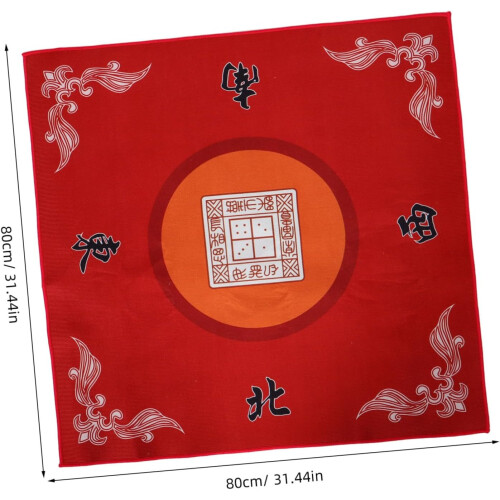 Square Mahjong Tablecloth Felt Mat Game Table Protector Card Game Accessory Skid Resistance 1