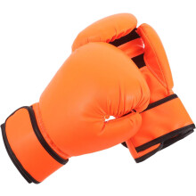 Boxhandschuhe, 8 oz, orange, Jugend-Sparring-Kickboxhandschuhe mit Schaumstoffpolsterung für MMA-Training
