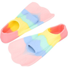 Palmes de natation en silicone pour l'entraînement, palmes courtes et légères pour garçons et