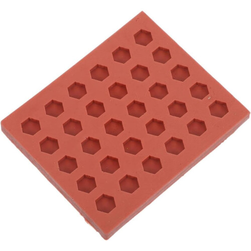1 buc silicon mucegai cărămidă Mini hexagonal formă pentru DIY construcții miniaturale proiecte simulare cărămidă model matrițe