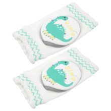 Rodilleras elásticas protectoras para bebés y niños pequeños, de algodón cómodo con estampado de animales de dibujos animados.