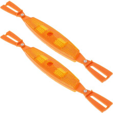 Fahrradspeichenreflektoren für Erwachsenenfahrräder, 1 Paar, orange, verlängerte reflektierende Sicherheitsclips für Fahrradräder