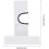 1 Pair Wall-Mounted Wooden Bat Holders Multi-Function Household Bat Rack Stand 6