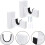 1 Pair Wall-Mounted Wooden Bat Holders Multi-Function Household Bat Rack Stand 8