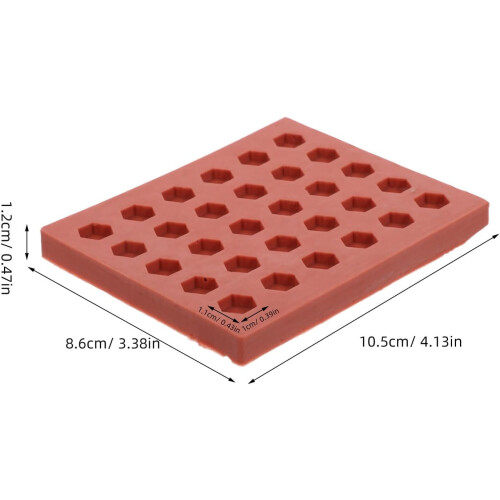 Mini Brick Silicone Mold Hexagon Shape for DIY Miniature Building Projects Simulation Brick Model Molds 1