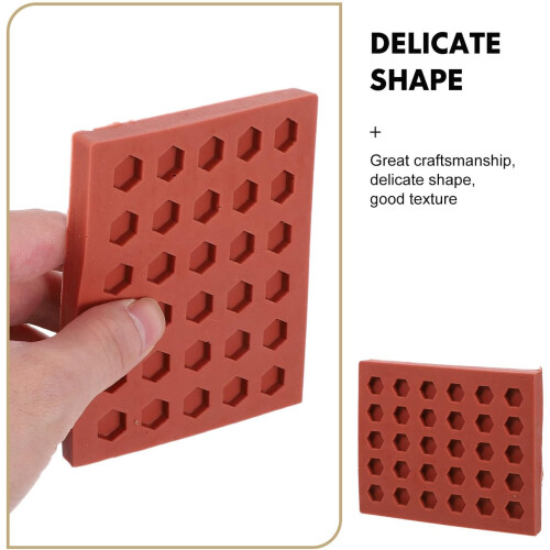 1 buc silicon mucegai cărămidă Mini hexagonal formă pentru DIY construcții miniaturale proiecte simulare cărămidă model matrițe 2