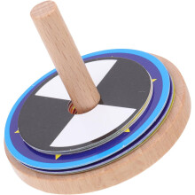 Kreisel aus Holz, farbenfrohes Outdoor-Kreisel-Set, handbemalter Holzkreisel