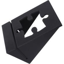 Tragbarer Ständer für Puzzleboxen mit Deckel, schwarzes PLA-Material mit ästhetischer Aufwertung