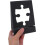 Supporto portatile per coperchio di puzzle, in materiale PLA nero con design elegante. 4