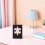 Supporto portatile per coperchio di puzzle, in materiale PLA nero con design elegante. 5
