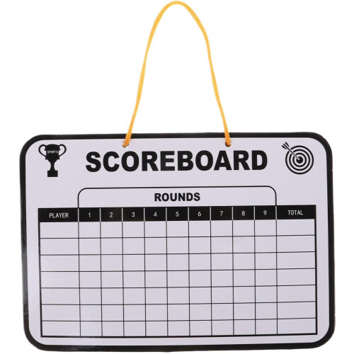 Tableau de score de golf double face effaçable à sec, pour l'entraînement et la compétition.