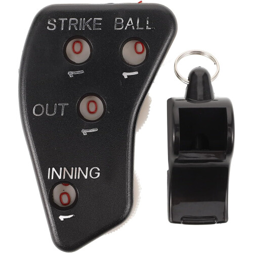 Compteur de points de baseball et ensemble de sifflet pour arbitre extérieur