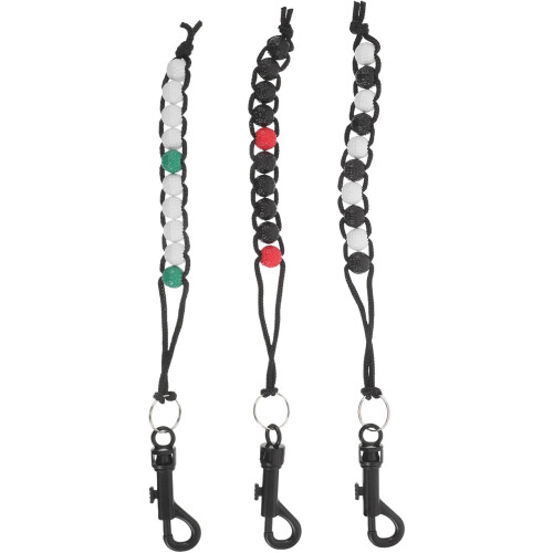 3Pcs Golf Stroke Beads Counter Clips com Red Green Black Beads Golf Score Keeper