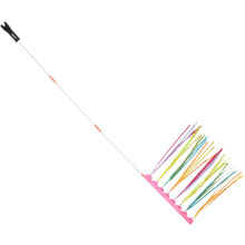 Fietsveiligheidsvlag met 37 cm lange stok, achtervlag voor fietsaanhanger en scooter