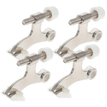 Square Shape Door Stopper Zinc Alloy Prevent Doors From Slamming for Bedrooms Offices 4Pcs