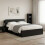 VidaXL vidaXL Headboard Cabinet with Storage Black Engineered Wood 2