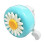 (Blue White) Sonnette Vélo Légère - Design Fleur 2