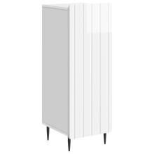 vidaXL Sideboard High Gloss White 34.5 x 33 x 92 cm Engineered Wood