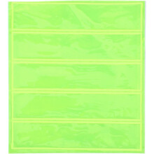 stuks fluorescerend gele PVC reflecterende strips 120x140mm voor schoolrugzakken, fietsen en veiligheidshelmen