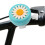 (Blue White) Sonnette Vélo Légère - Design Fleur 5