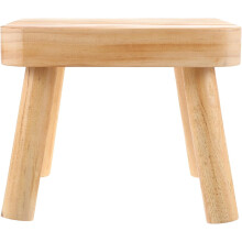 Taburete pequeño de madera portátil y plegable para adultos, ideal para el hogar y para acampar al aire libre.