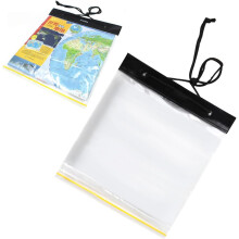 Borsa portamappe impermeabile per esterni, astuccio autosigillante per cancelleria, organizer da viaggio in plastica resistente