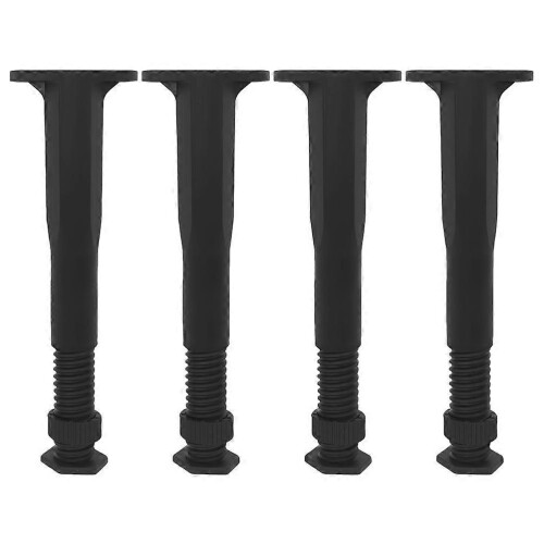 4pcs Adjustable Bed Frame Support Legs, Height Adjustable Durable Furniture Replacement Parts for Bed Riser Stability 2