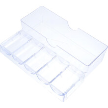 Aufbewahrungsbox für Mahjong-Chips mit Deckel, Organizer-Etui aus PS-Material für 100 Stück