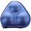 Table Tennis Ball Storage Case for 3 Balls, Blue Mini Triangle Protective Bag, Reusable Fixed Storage Pouch 1