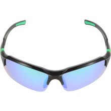 Lunettes de soleil de cyclisme pour hommes et femmes, lunettes de sport photochromiques avec verres miroir orange-vert