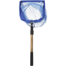 Ramasse-balles de tennis télescopique avec filet pliable bleu, ramasse-balles de sport portable
