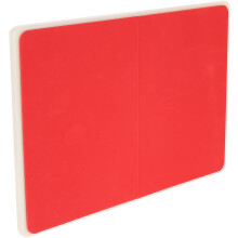 Planche de casse de taekwondo pour taille moyenne (10 mm), en plastique rouge, portable.