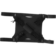 Verstellbarer Schultergurt für Doppelschwerter, Tragetasche, Mittelalter-Cosplay-Schwertgürtel mit gepolsterten Taschen