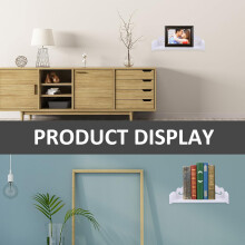 Stativ, veggmontert hvit stor oppbevaringsorganisator for moderne design og dekorativ