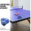 Table Tennis Ball Storage Case for 3 Balls, Blue Mini Triangle Protective Bag, Reusable Fixed Storage Pouch 3