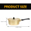 Olla para ramen coreano, olla de aluminio dorado reforzado. 2