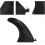 Inflatable Surfboard Tail Fin 21X16.5Cm Removable Large Fish Fin with Screw 6