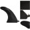 Inflatable Surfboard Tail Fin 21X16.5Cm Removable Large Fish Fin with Screw 8