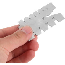 Gabarit de filetage en T à 30 en acier inoxydable, outil de mesure d'angle pour vis et métaux