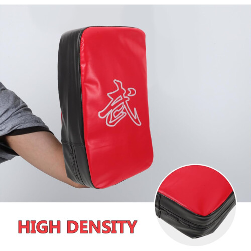 Kick Pad for Martial Arts Training – Thick Red Kickboxing Strike Pad 2