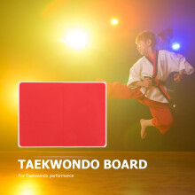 Taekwondo breakerboard pro střední 10mm červený plastový tréninkový a výkonnostní přenosný