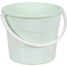 Seau utilitaire robuste de 2 litres, seau de pêche en plastique PP avec poignée, structure solide et étanche.