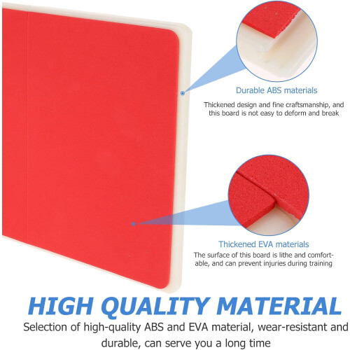 Taekwondo Breaking Board for Medium 10mm Red Plastic Training and Performance Board Portable